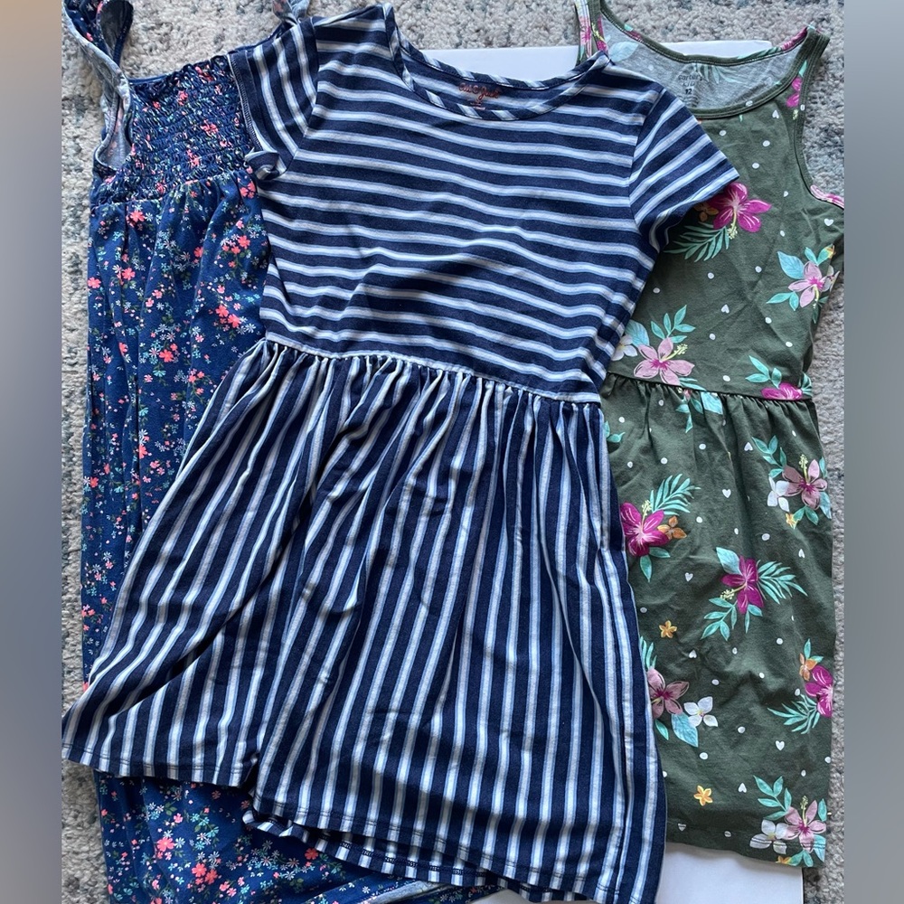 Girls size 10/12 dress bundle (3 dresses)  (Carter’s and Cat & Jack)
